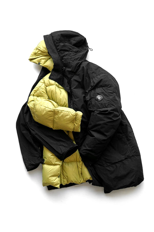 C.P. COMPANY - FLATT NYLON DOWN PARKA - BLACK