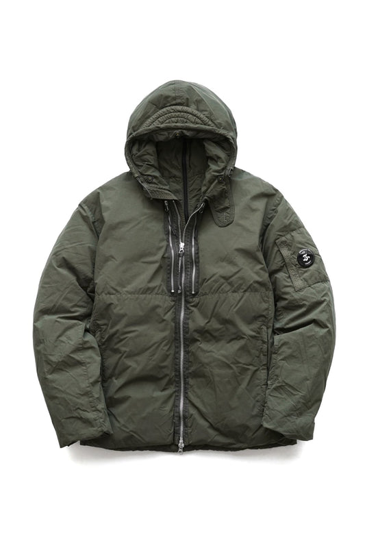 C.P. COMPANY - FLATT NYLON DOWN JACKET - IVY GREEN