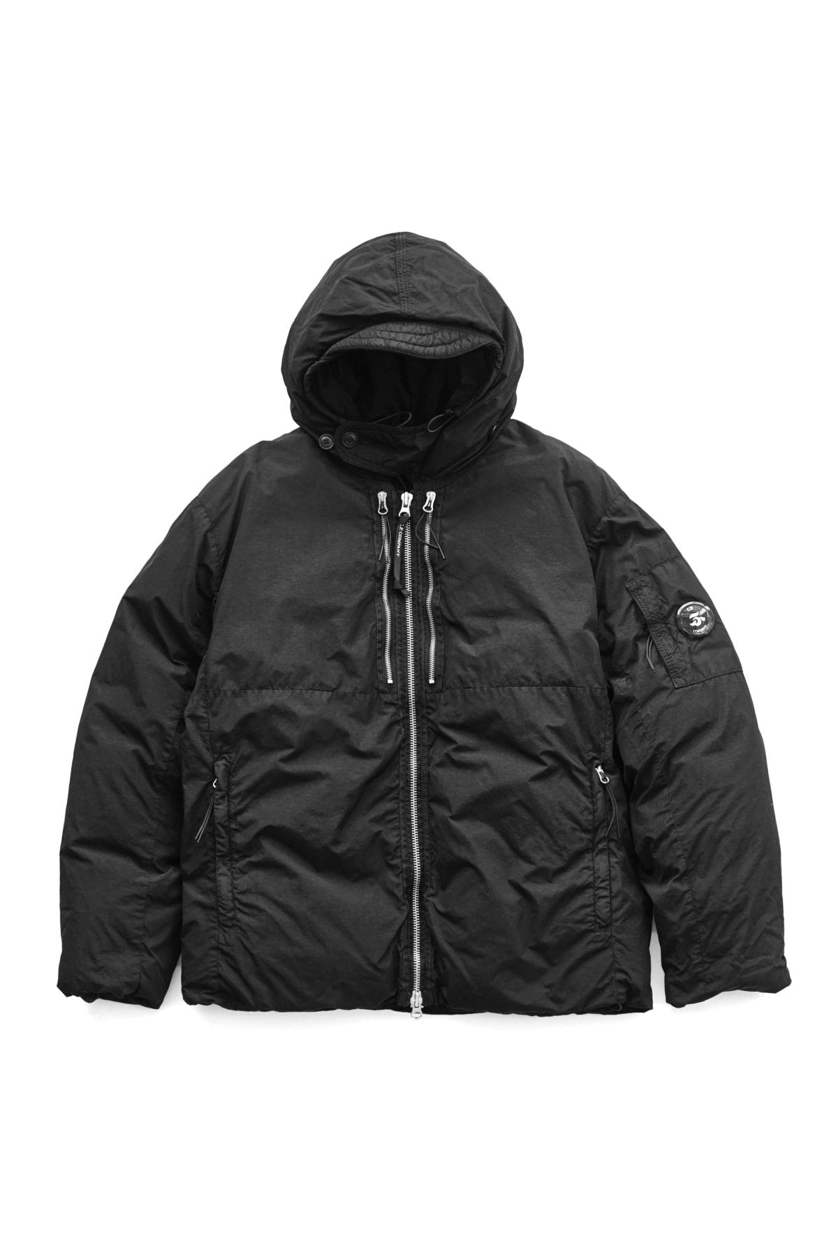 C.P. COMPANY - FLATT NYLON DOWN JACKET - BLACK