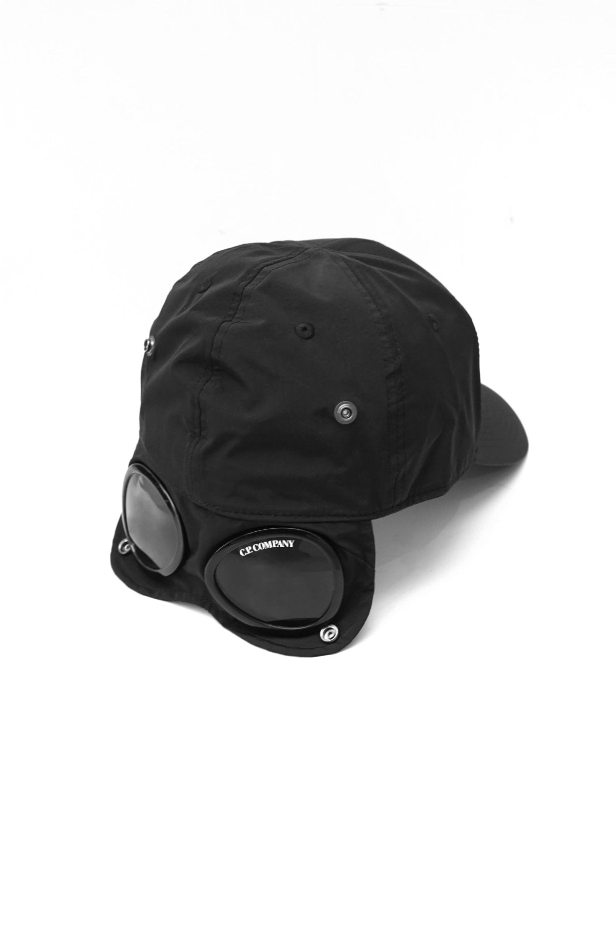 C.P. COMPANY - CHROME-R GOGGLE CAP - BLACK