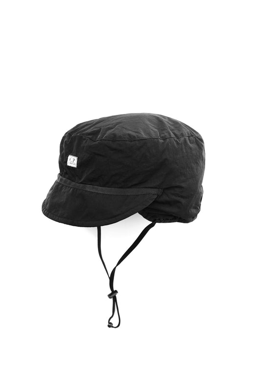 C.P. COMPANY - CHROME-R CAP - BLACK