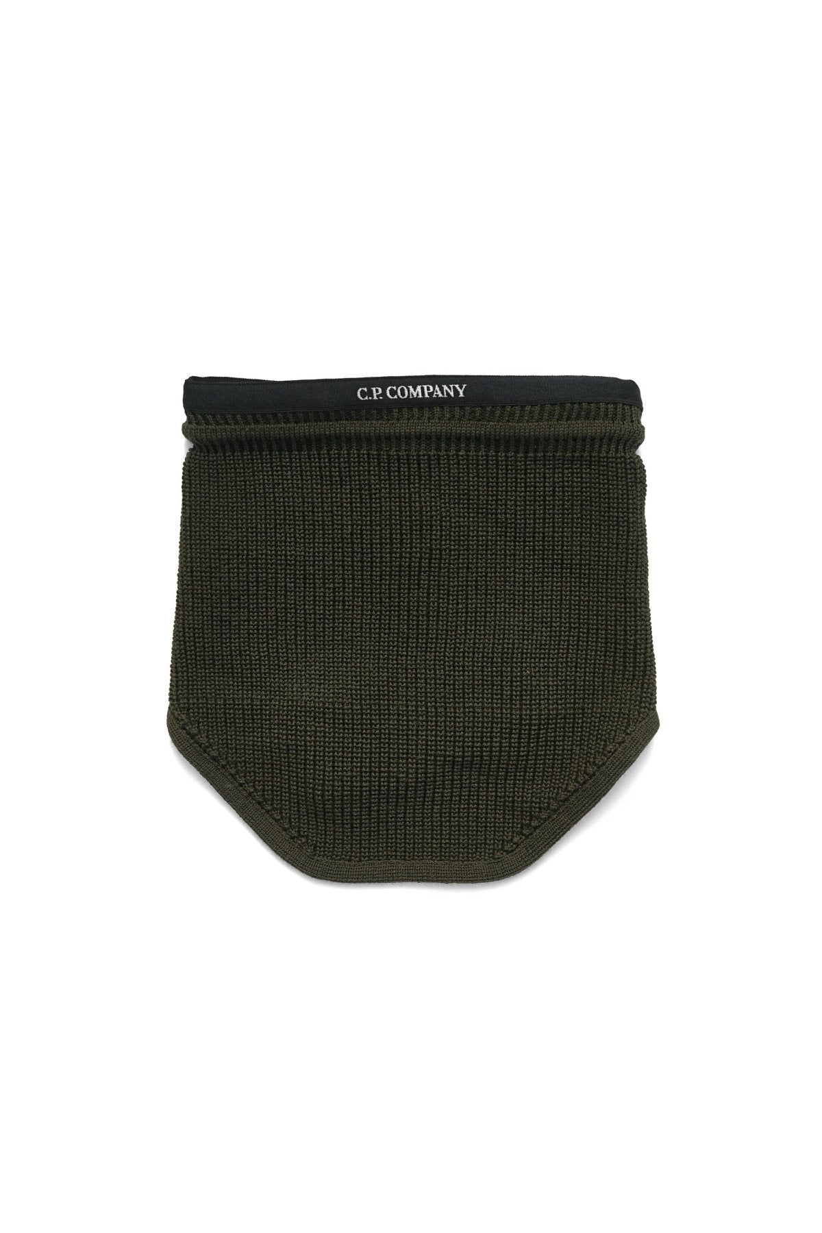 C.P. COMPANY - EXTRA FINE MERINO WOOL KNIT SCARF - IVY GREEN