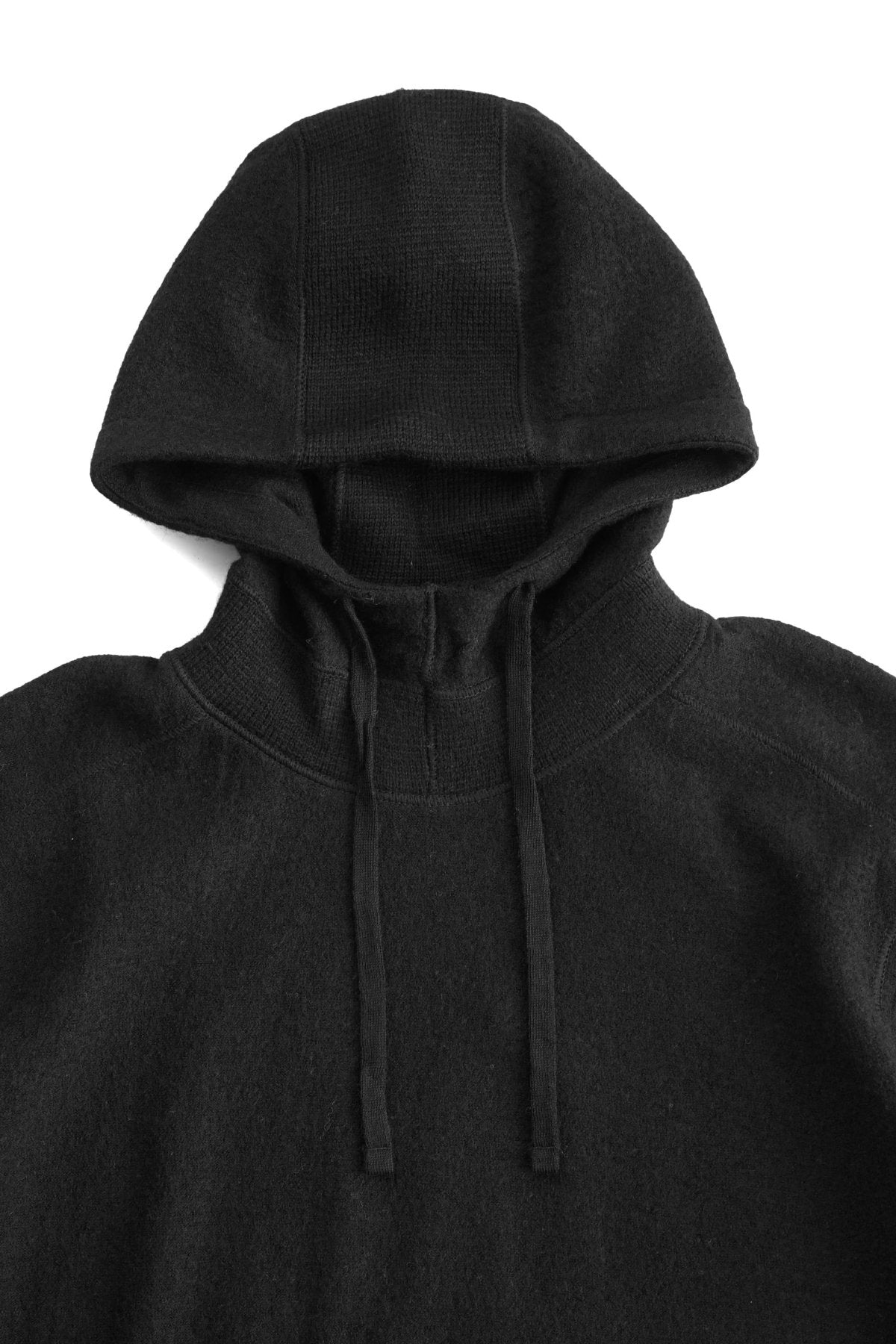 C.P. COMPANY - CHENILLE COTTON HOODIE - BLACK