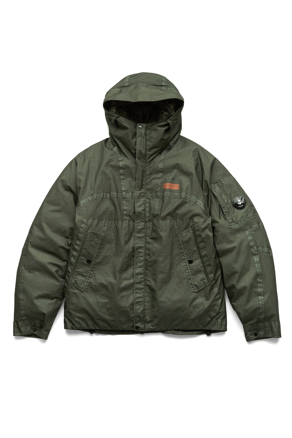 C.P. COMPANY - GORE G-TYPE HOODED JACKET - THYME