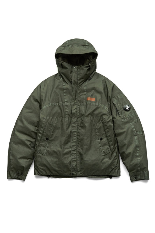 C.P. COMPANY - GORE G-TYPE HOODED JACKET - THYME