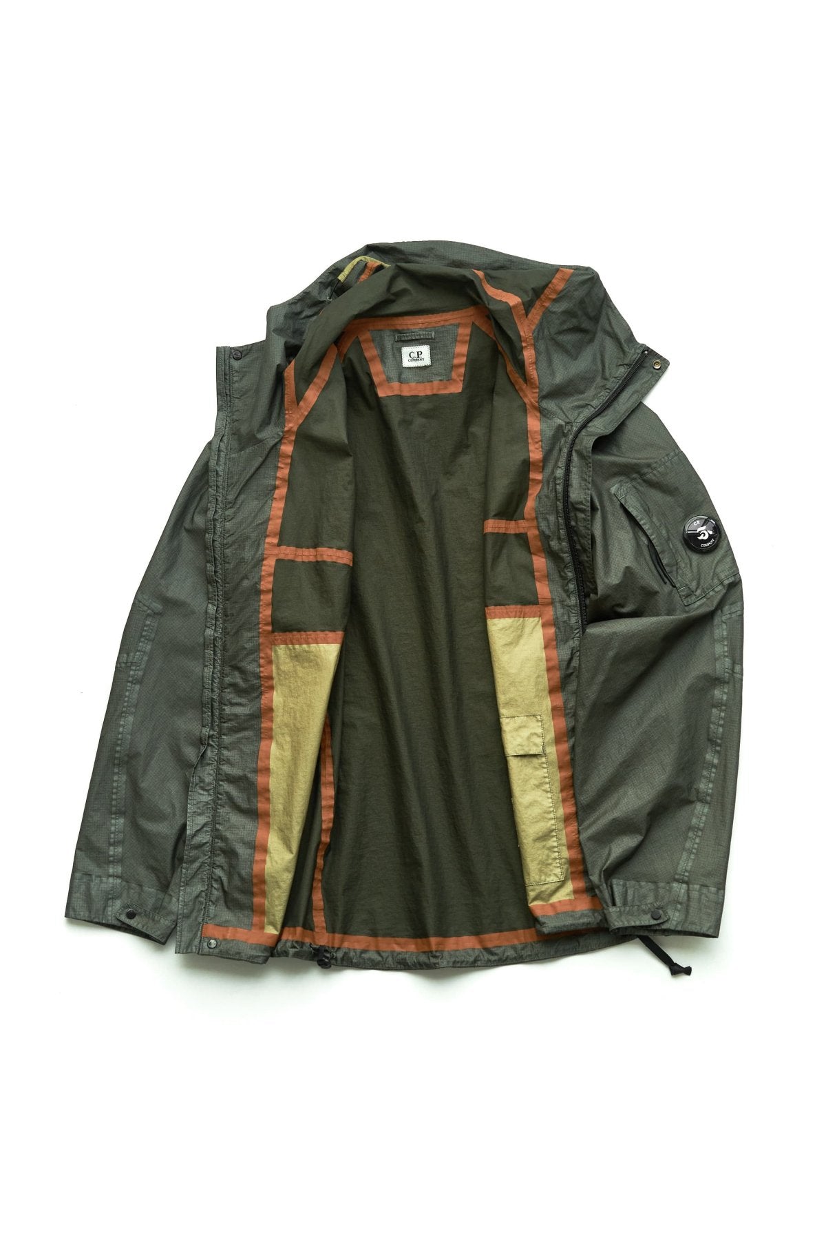 C.P. COMPANY - GORE G-TYPE HOODED JACKET - THYME