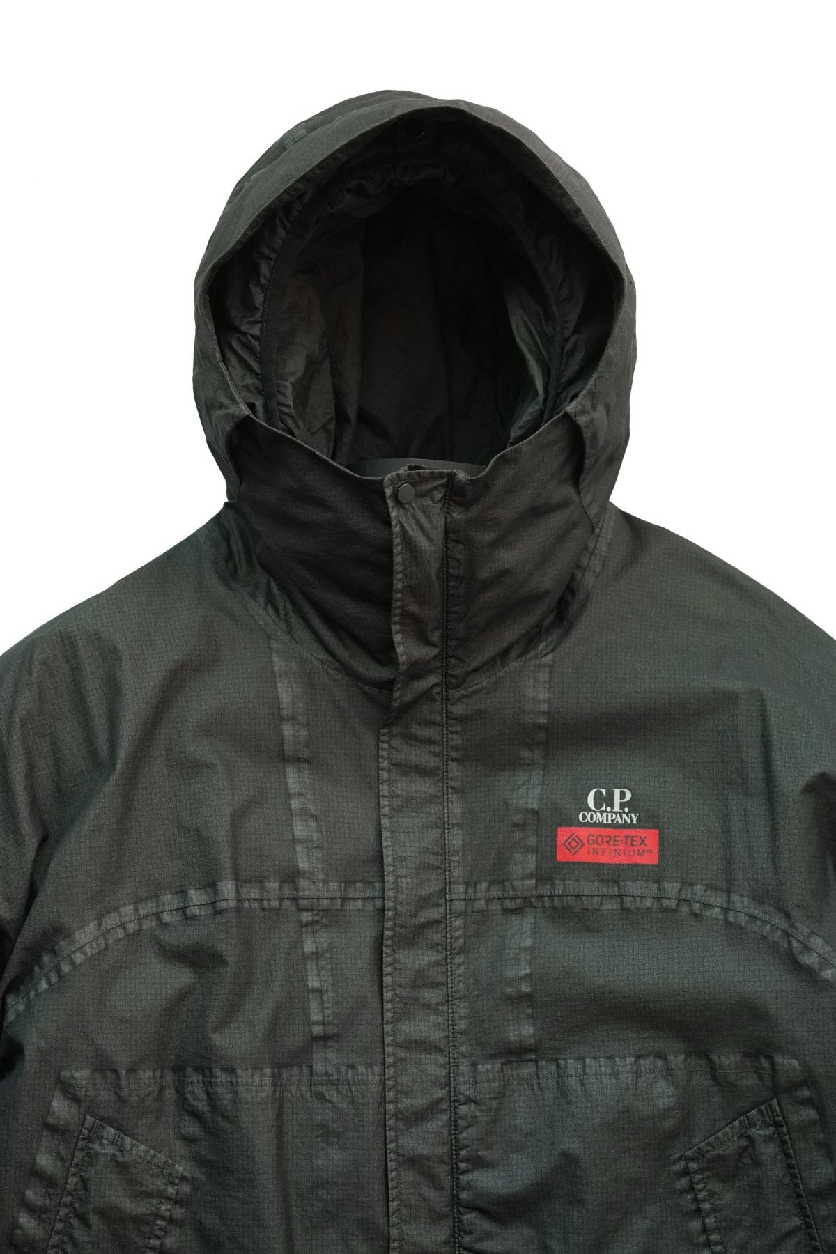 C.P. COMPANY - GORE G-TYPE HOODED JACKET - RAVEN GREY