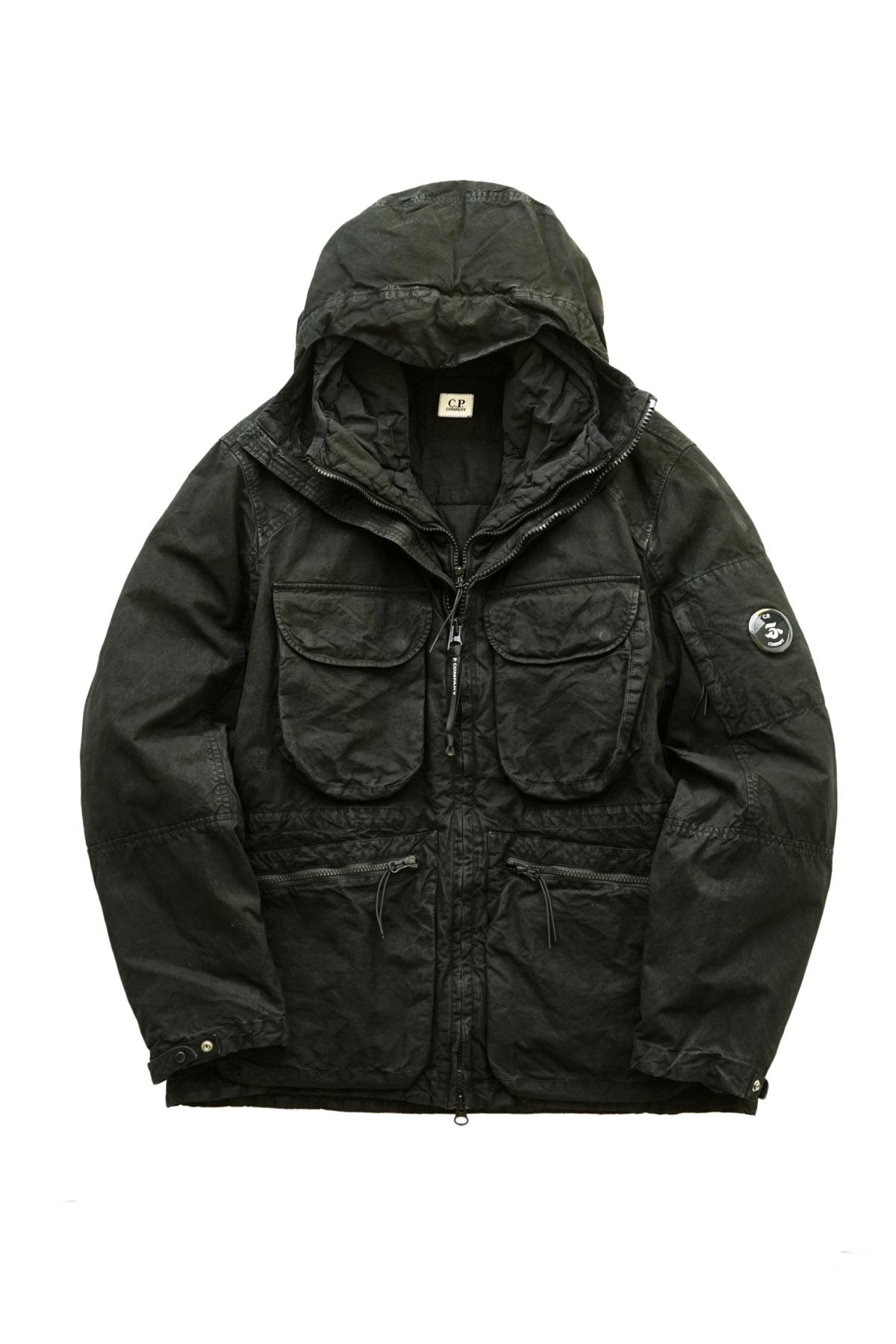 C.P. COMPANY - BA-TIC HOODED FIELD JACKET - BLACK