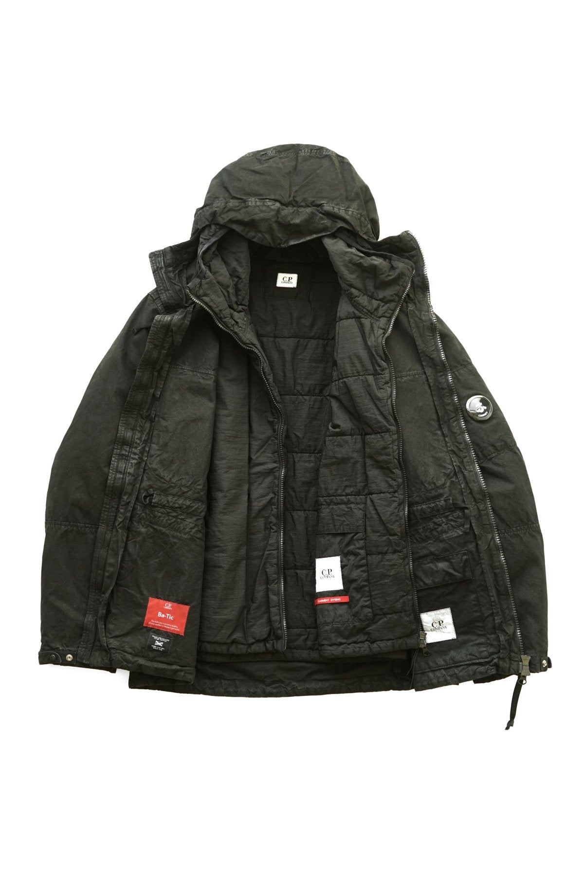 C.P. COMPANY - BA-TIC HOODED FIELD JACKET - BLACK