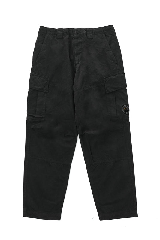 C.P. COMPANY - MICROREPS CARGO PANTS LOOSE FIT - BLACK