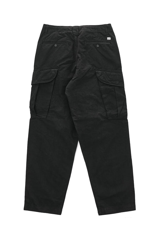 C.P. COMPANY - MICROREPS CARGO PANTS LOOSE FIT - BLACK