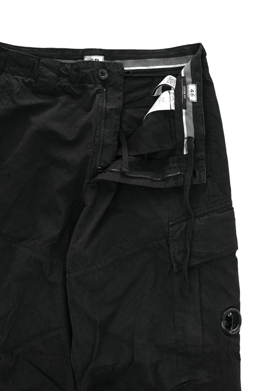 C.P. COMPANY - MICROREPS CARGO PANTS LOOSE FIT - BLACK