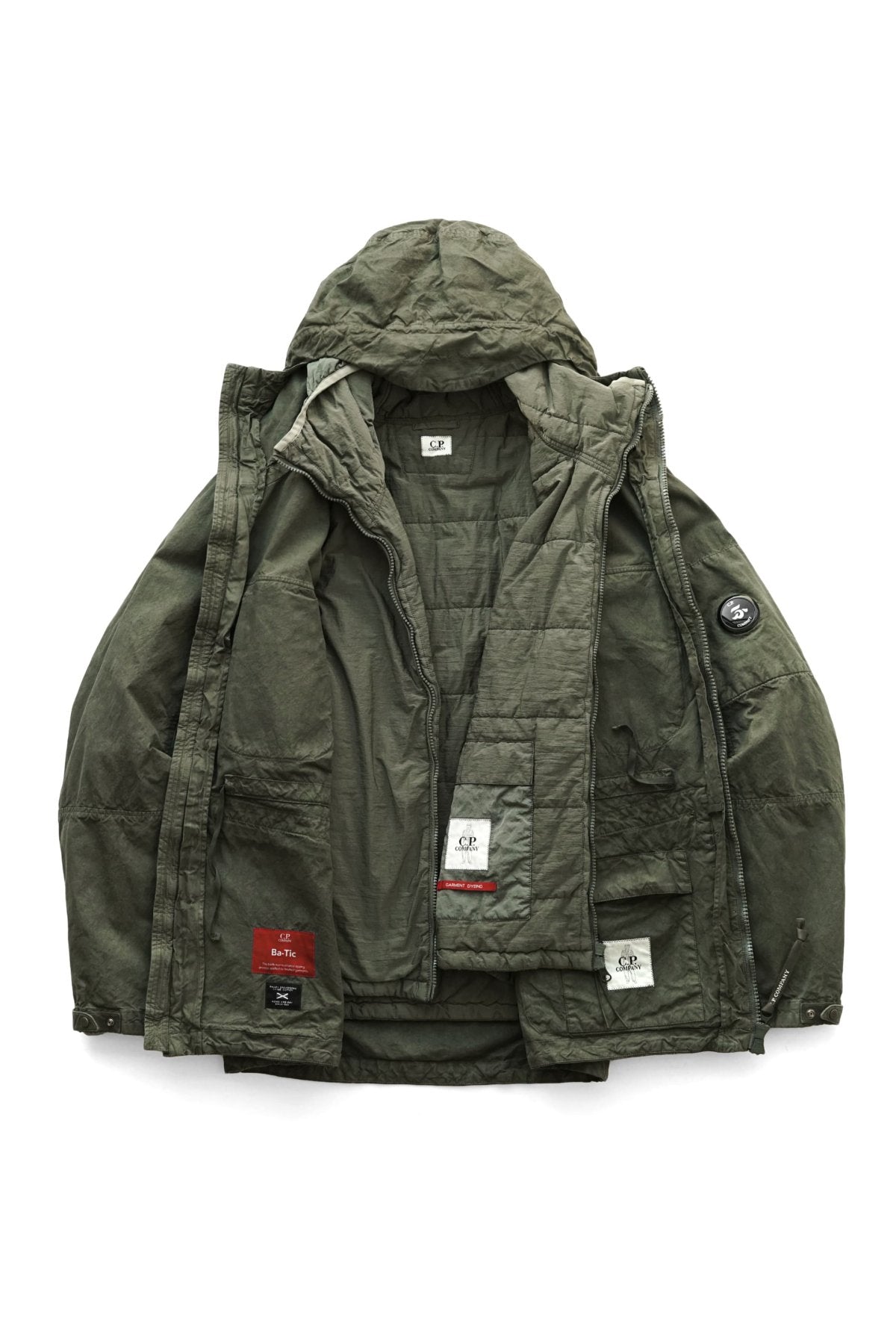 C.P. COMPANY - BA-TIC HOODED FIELD JACKET - THYME