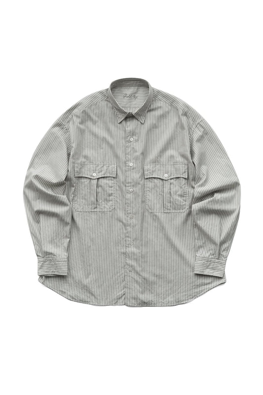 Porter Classic - ROLL UP COTTON CASHMERE SHIRT STRIPE (ALUMO FABRIC) - BEIGE