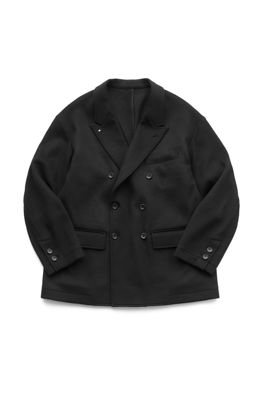 Porter Classic - CASHMERE DE GAULLE DOUBLE TAILORED JACKET (BABY CASH) - BLACK