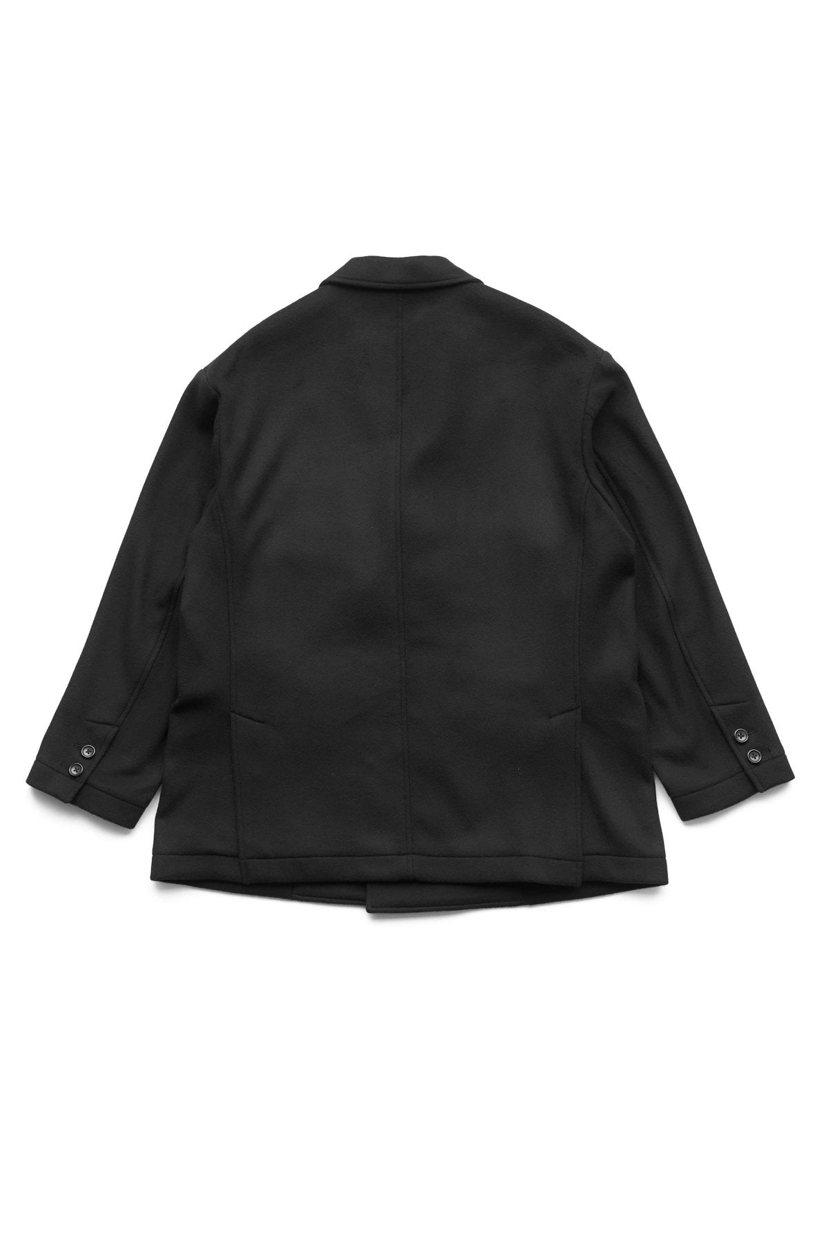 Porter Classic - CASHMERE DE GAULLE DOUBLE TAILORED JACKET (BABY CASH) - BLACK