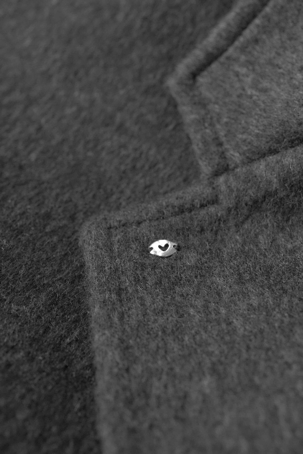 Porter Classic - CASHMERE TAILORED JACKET (BABY CASH) - CHARCOAL GRAY