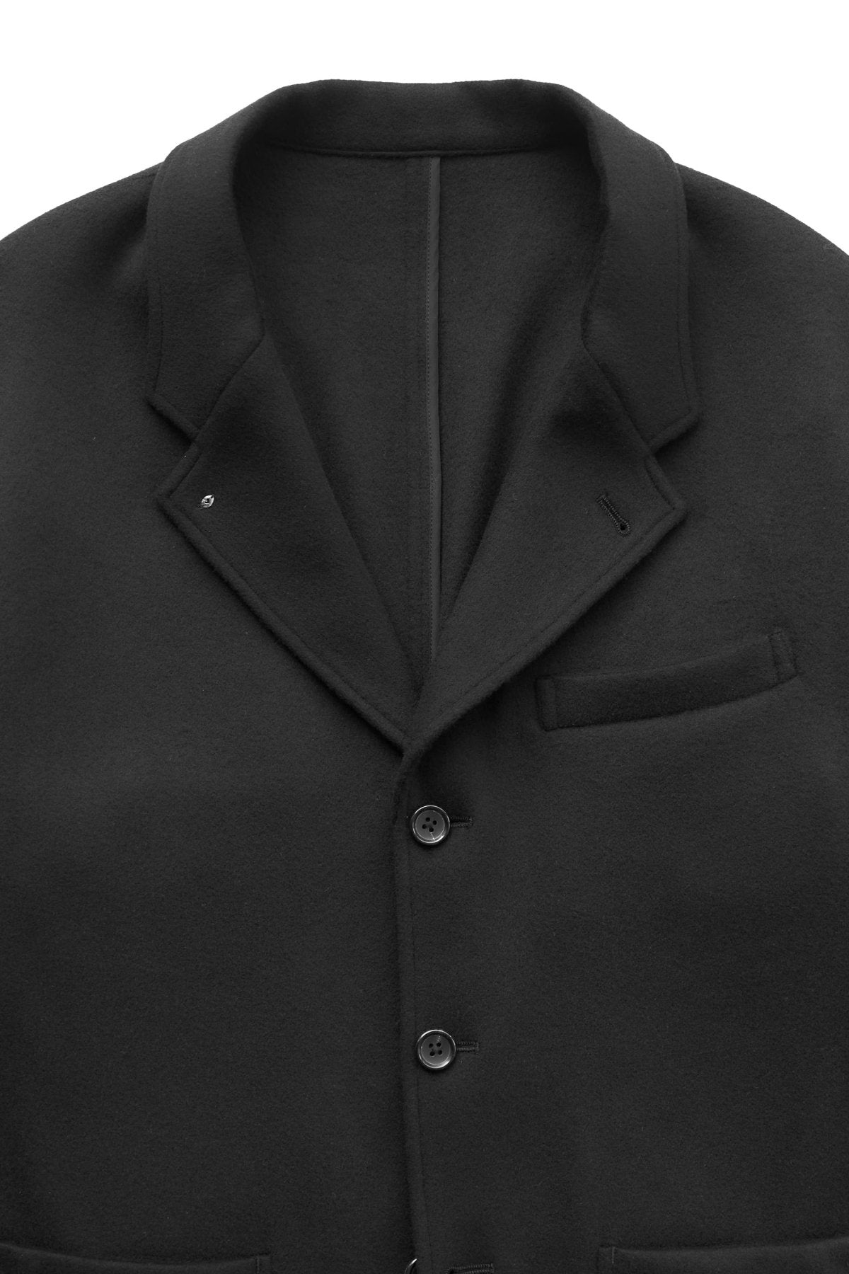 Porter Classic - CASHMERE TAILORED JACKET (BABY CASH) - BLACK