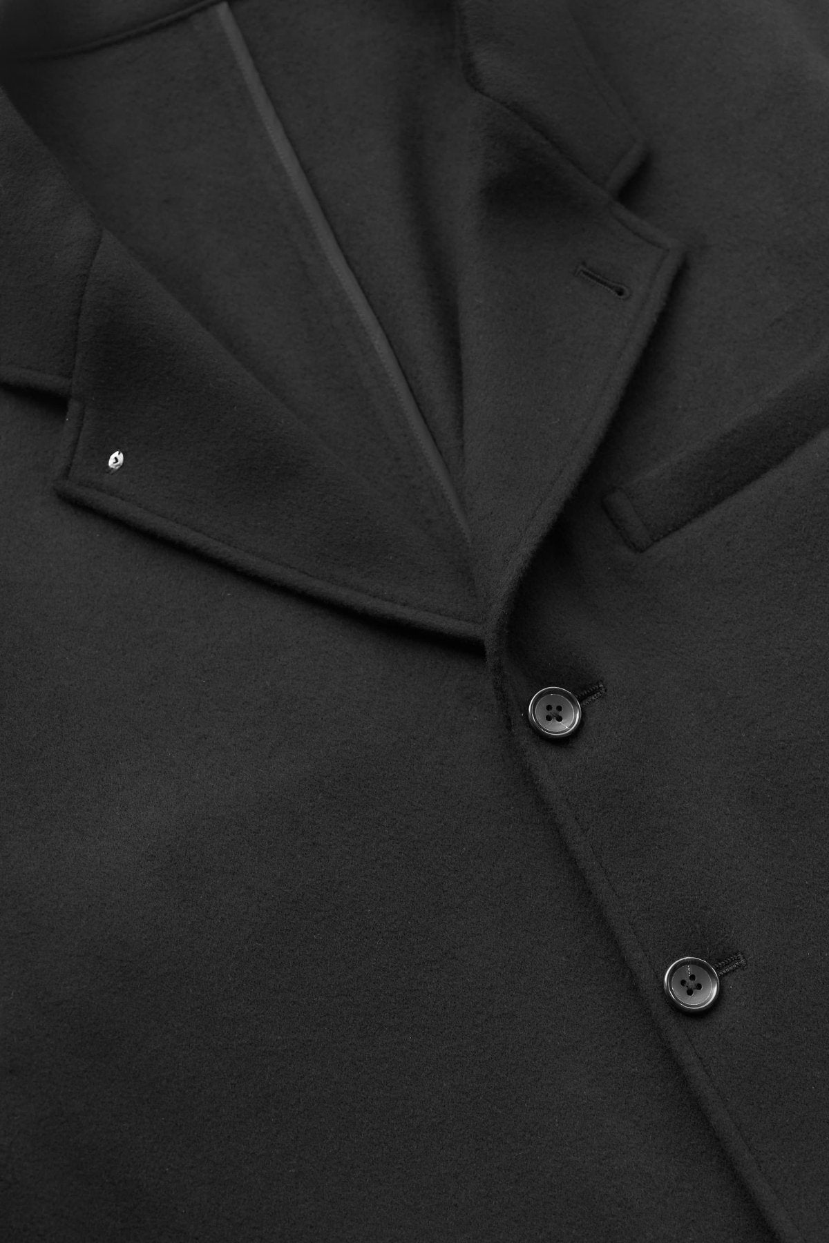 Porter Classic - CASHMERE TAILORED JACKET (BABY CASH) - BLACK