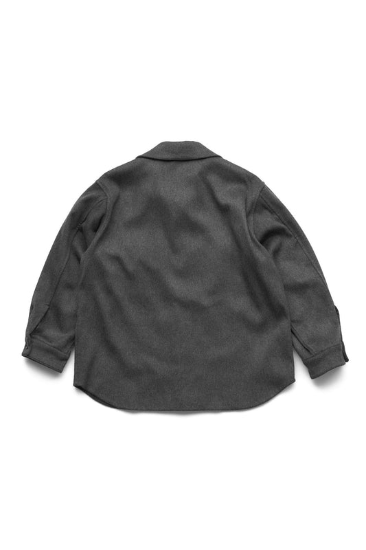 Porter Classic - CASHMERE PCO SHIRT (BABY CASH) - CHARCOAL GRAY