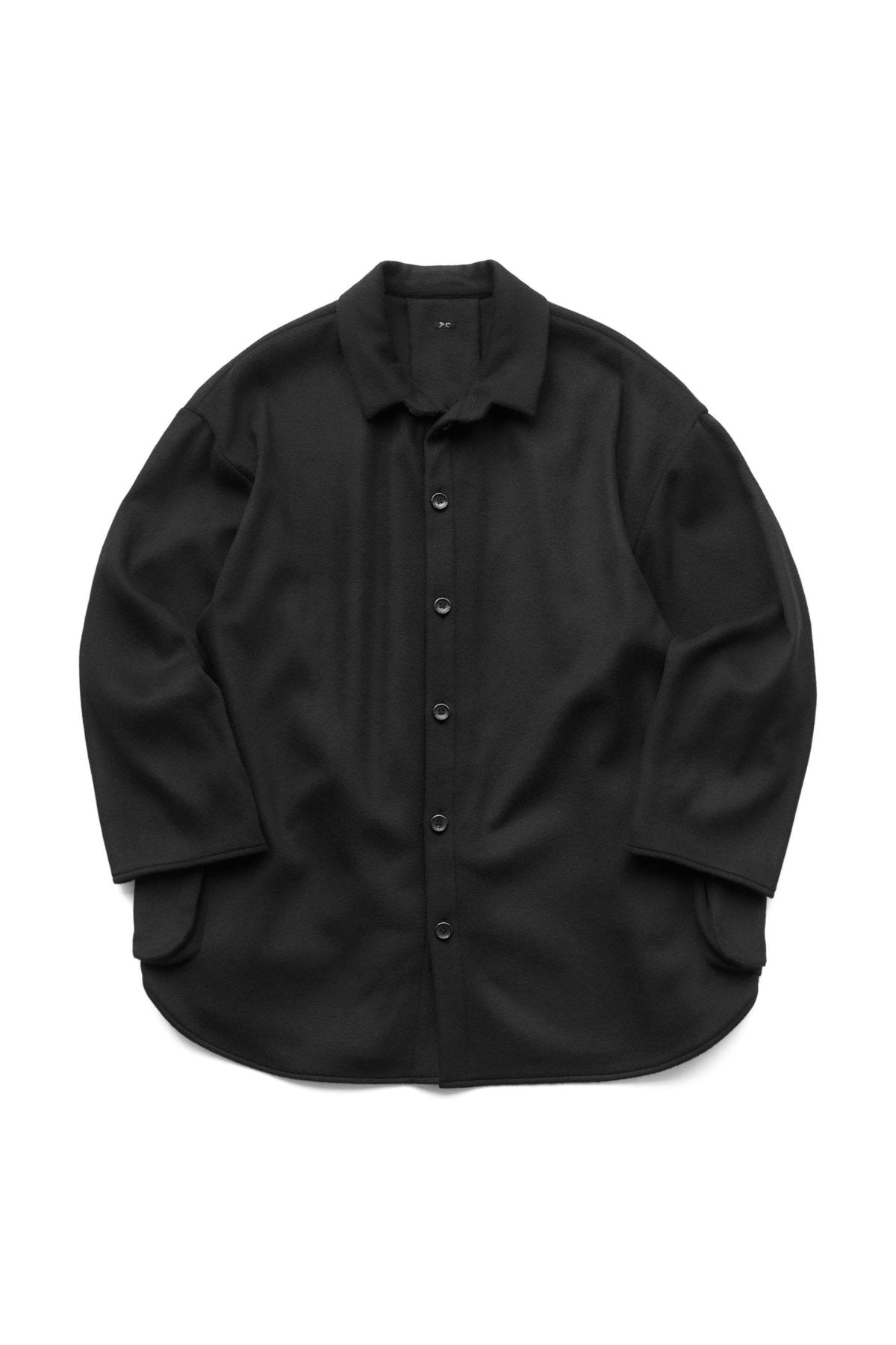 Porter Classic - CASHMERE SHIRT JACKET (BABY CASH) - BLACK