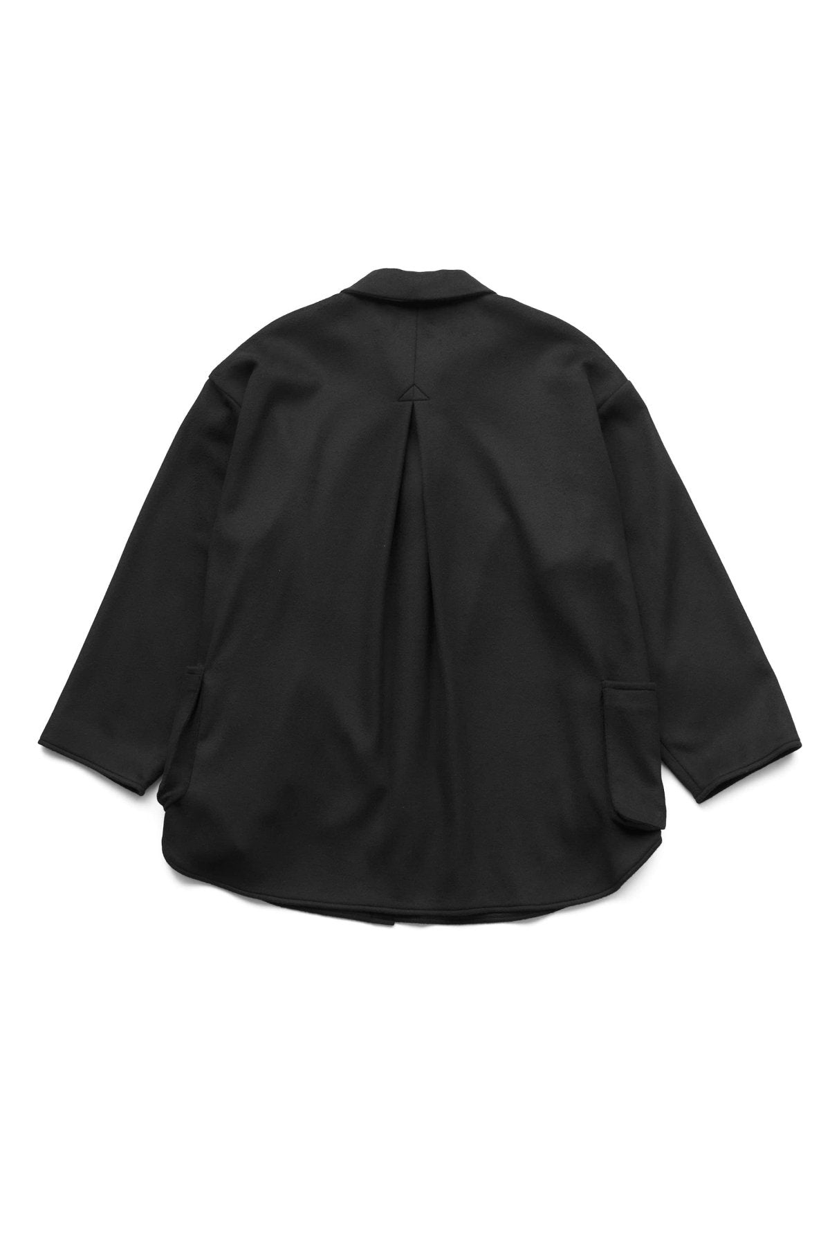 Porter Classic - CASHMERE SHIRT JACKET (BABY CASH) - BLACK