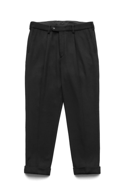 Porter Classic - CASHMERE TAILORED PANTS (BABY CASH) - BLACK