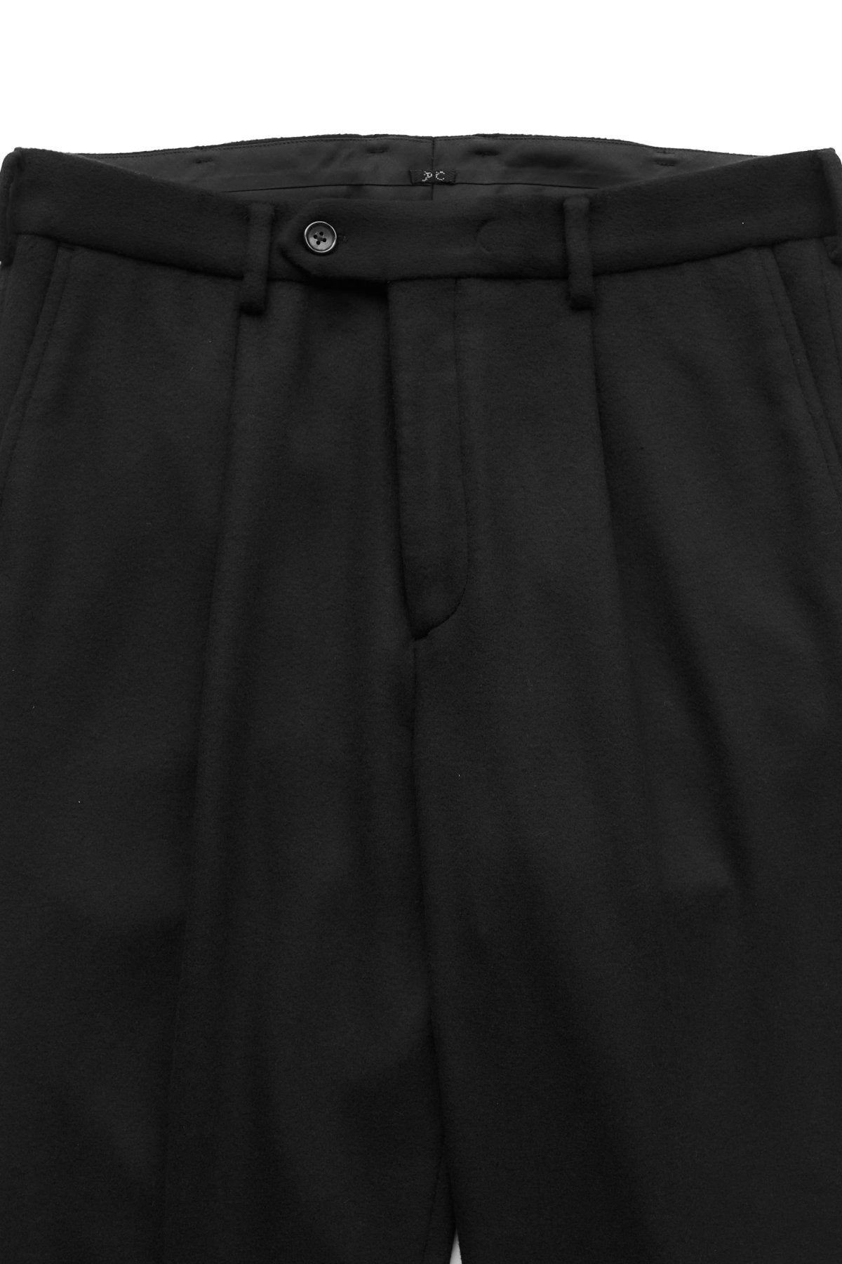 Porter Classic - CASHMERE TAILORED PANTS (BABY CASH) - BLACK