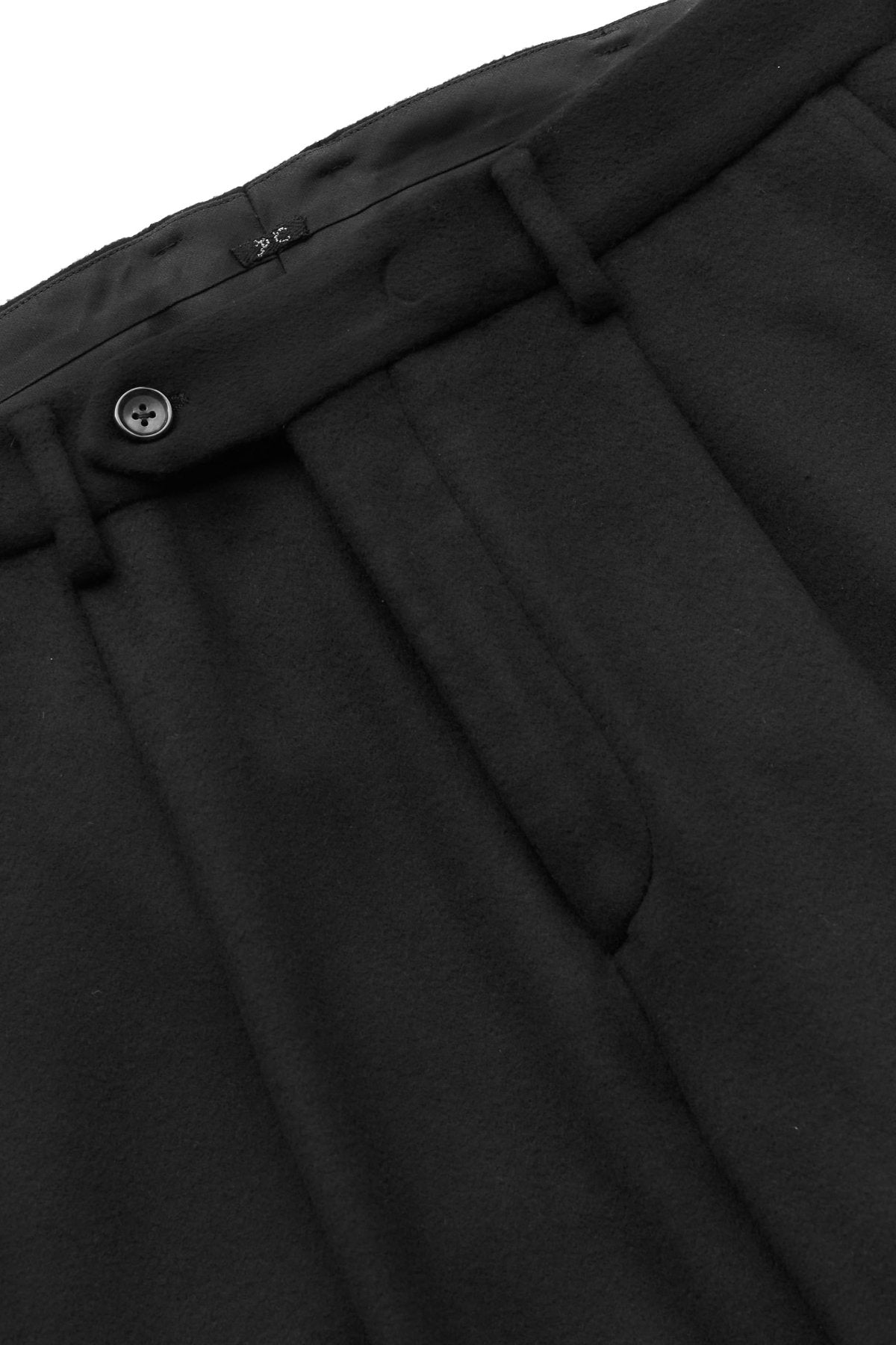 Porter Classic - CASHMERE TAILORED PANTS (BABY CASH) - BLACK