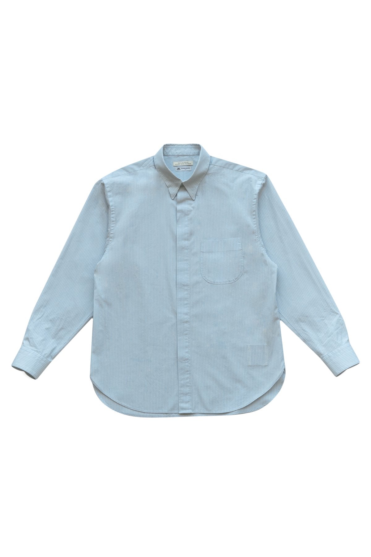 OLD JOE - HIDDEN BUTTON COLLAR SHIRTS - AZUR STRIPE