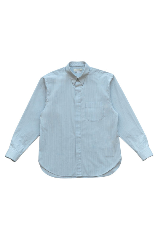 OLD JOE - HIDDEN BUTTON COLLAR SHIRTS - AZUR STRIPE