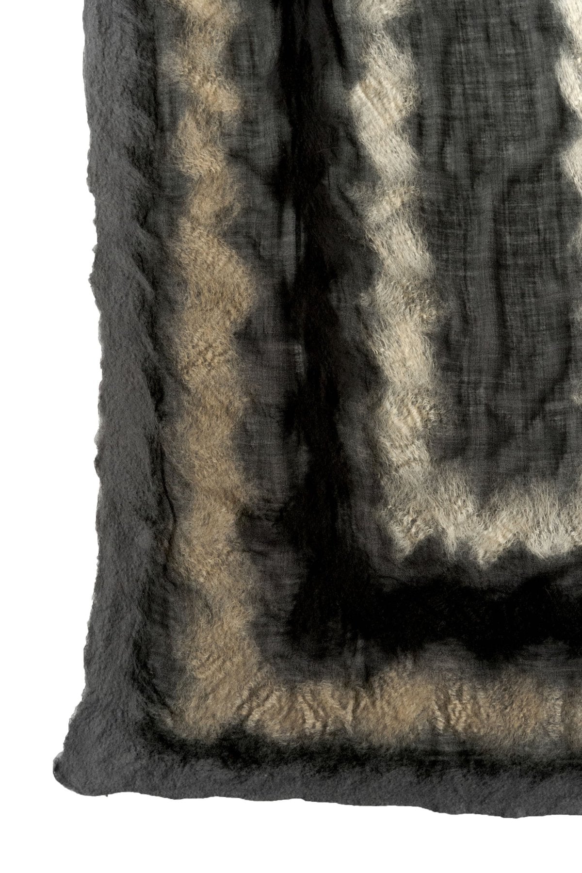 SILVANA MANETTI - CASHMERE MERINO WOOL STOLE - VINCI GRAY/BLACK No.42