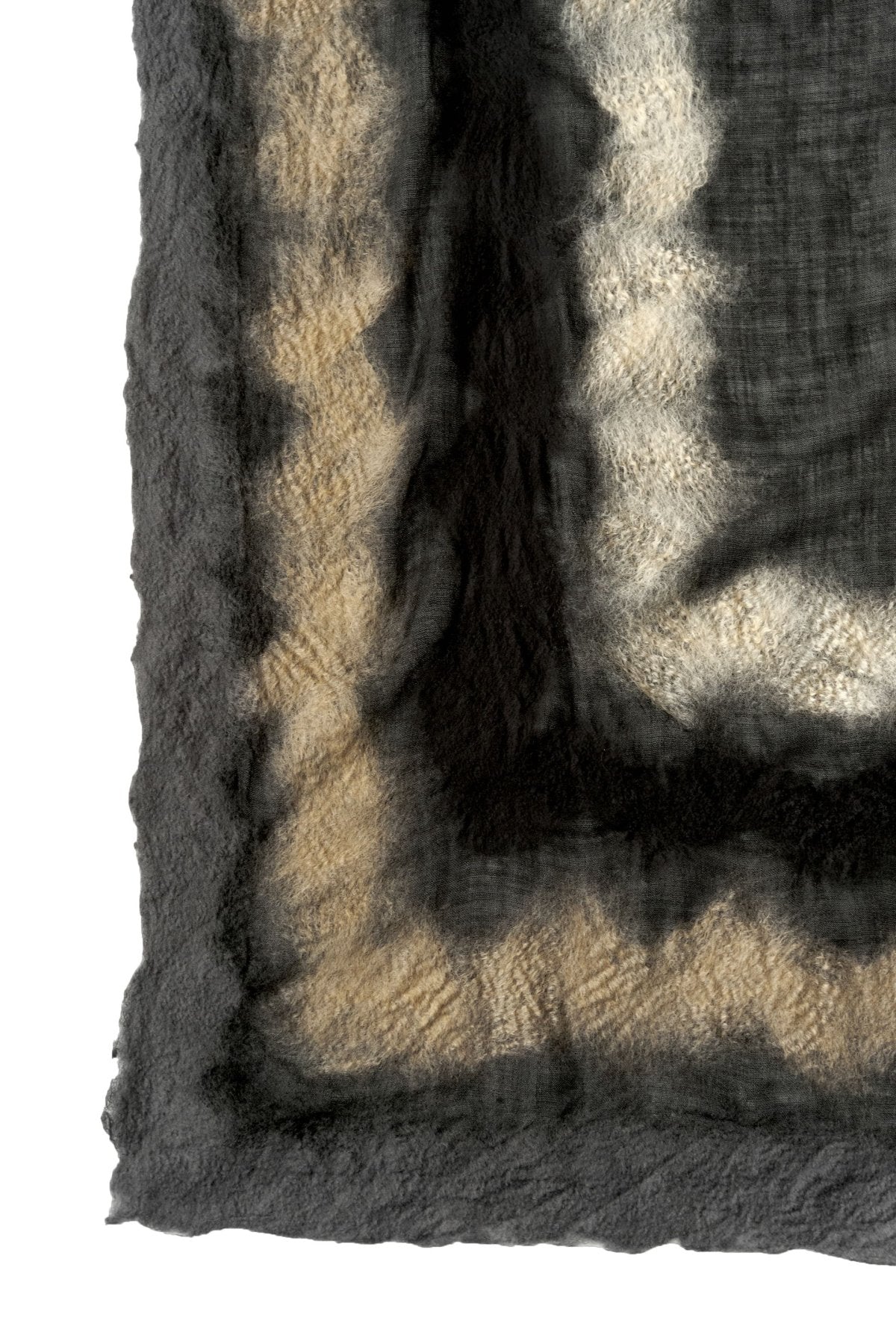 SILVANA MANETTI - CASHMERE MERINO WOOL STOLE - VINCI GRAY/BLACK No.43