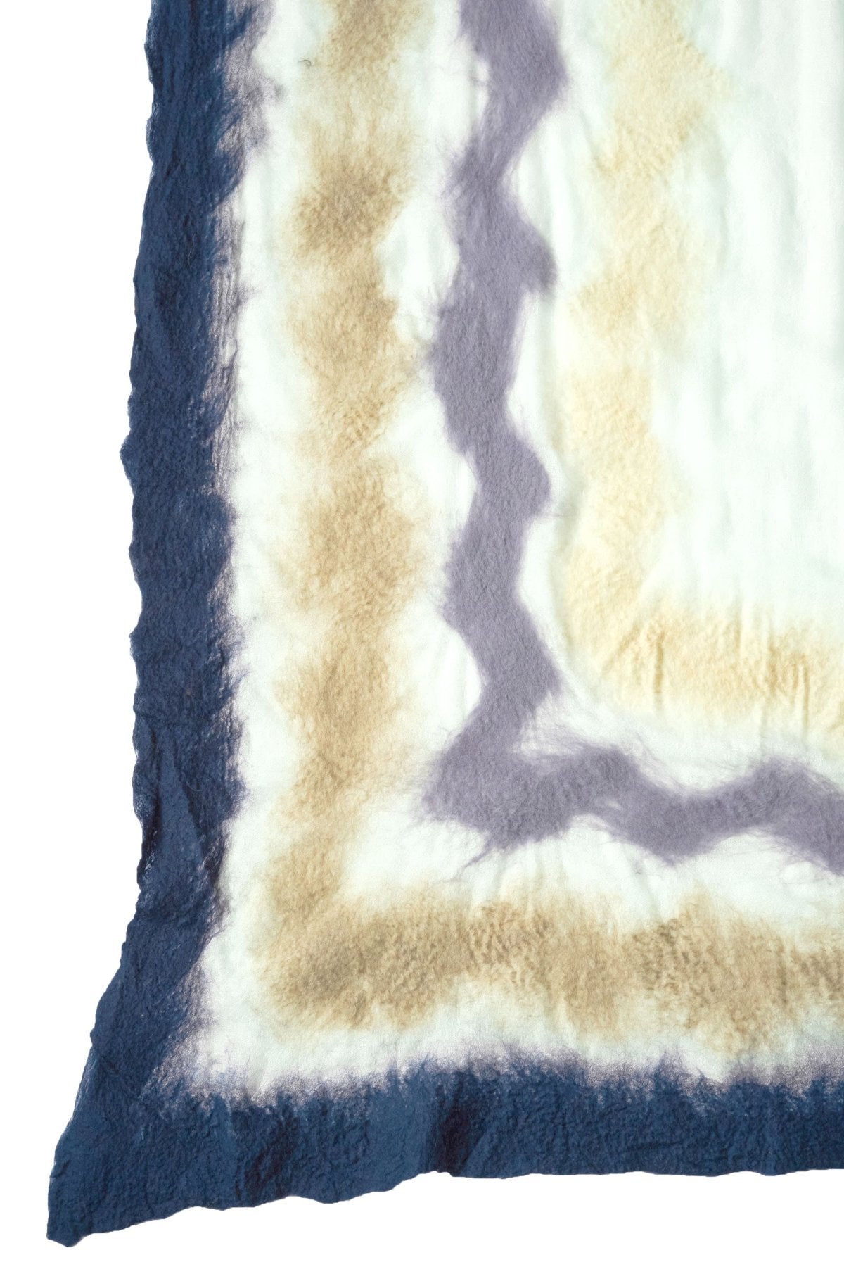 SILVANA MANETTI - CASHMERE MERINO WOOL STOLE - VINCI BLUE/WHITE No.45