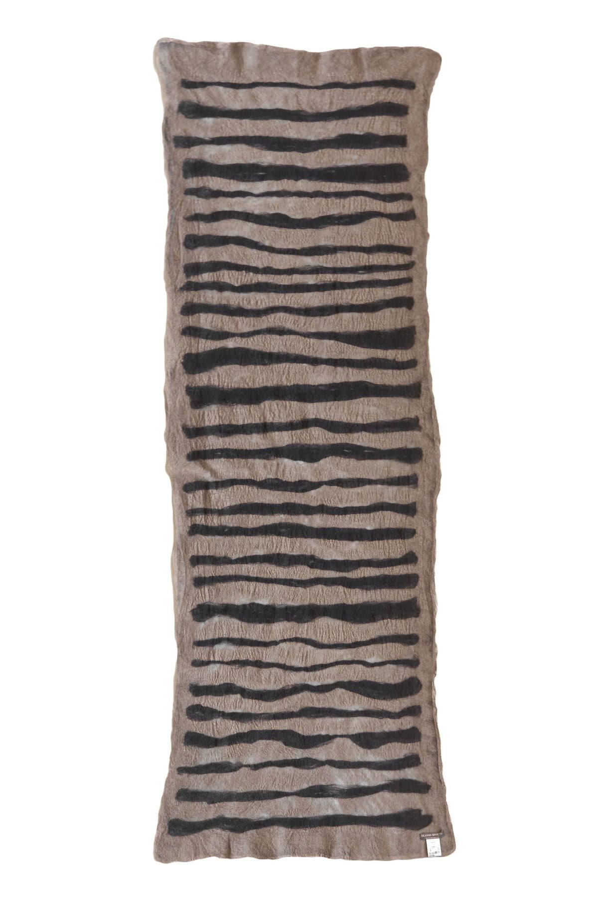 SILVANA MANETTI - SILK CASHMERE STOLE - RULER TNT BROWN/BLACK No.50