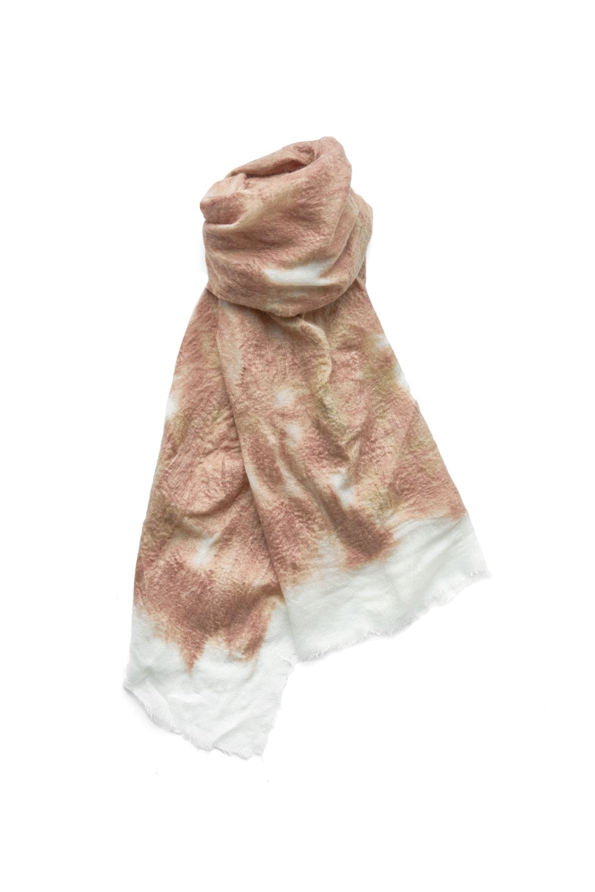 SILVANA MANETTI - CASHMERE STOLE - SAIA PINK/WHITE No.60