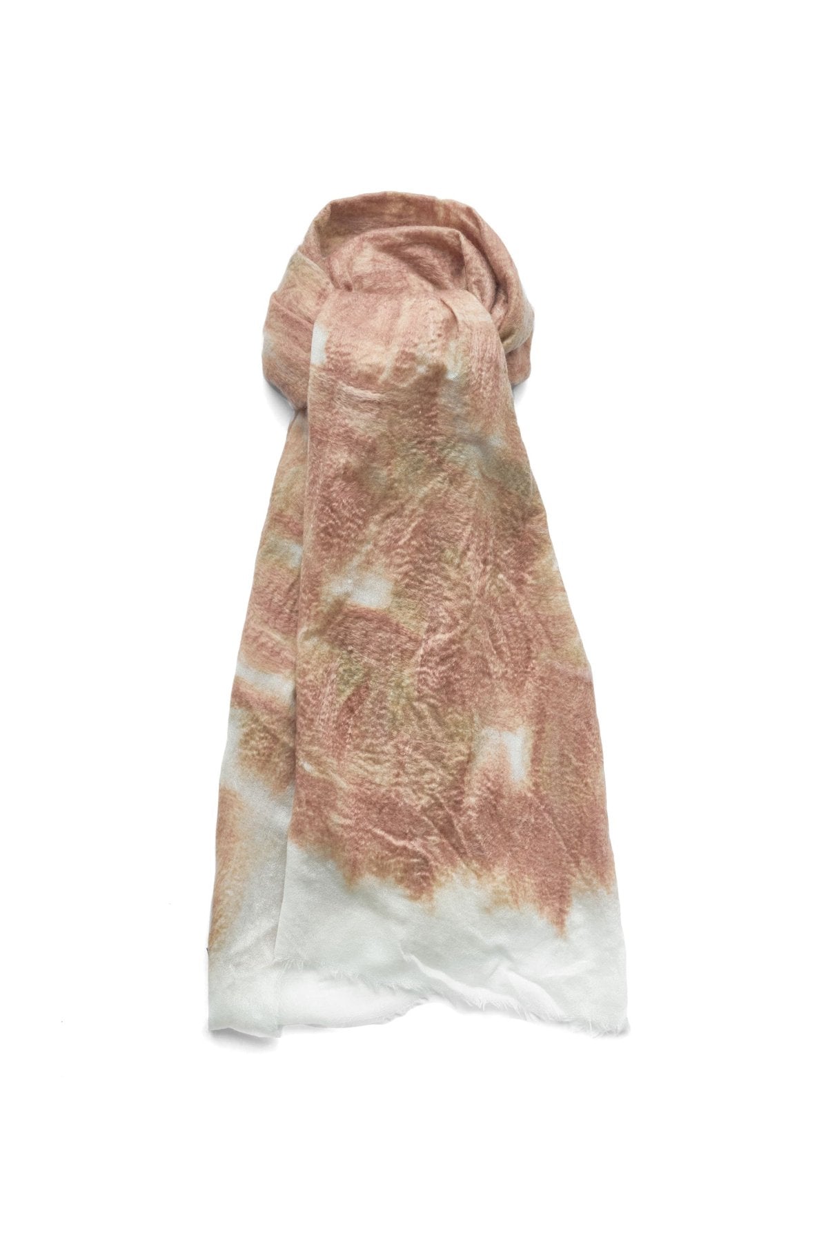 SILVANA MANETTI - CASHMERE STOLE - SAIA PINK/WHITE No.60