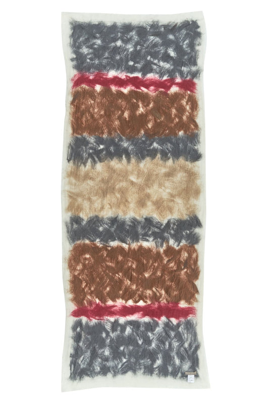 SILVANA MANETTI - CASHMERE WOOL STOLE - ABSTRACT No.64