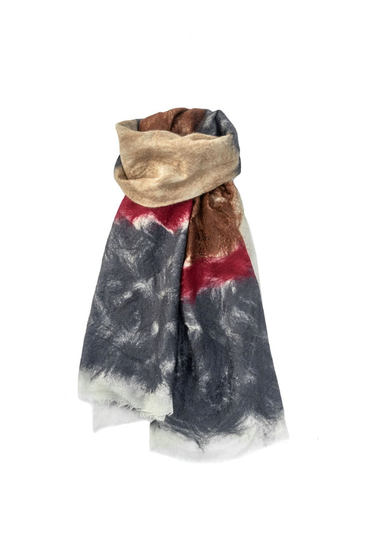 SILVANA MANETTI - CASHMERE WOOL STOLE - ABSTRACT No.65