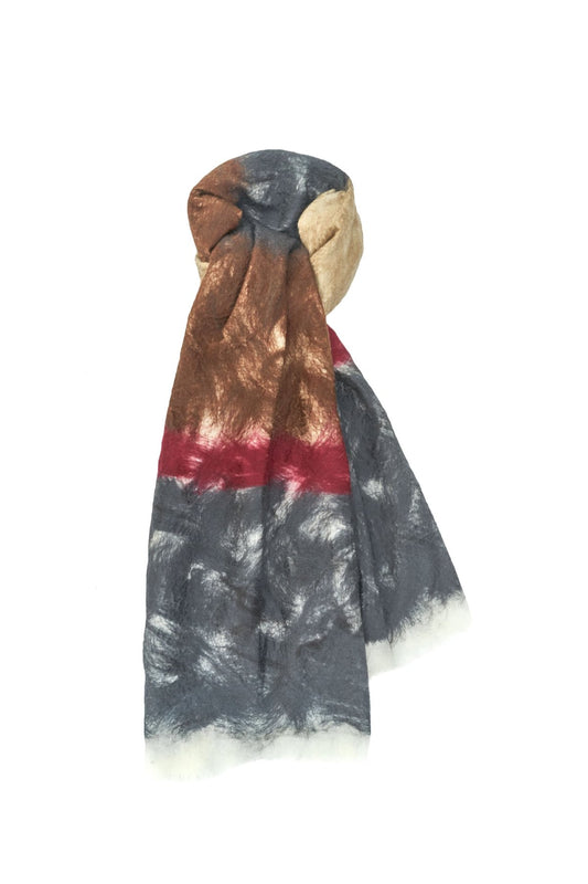 SILVANA MANETTI - CASHMERE WOOL STOLE - ABSTRACT No.65