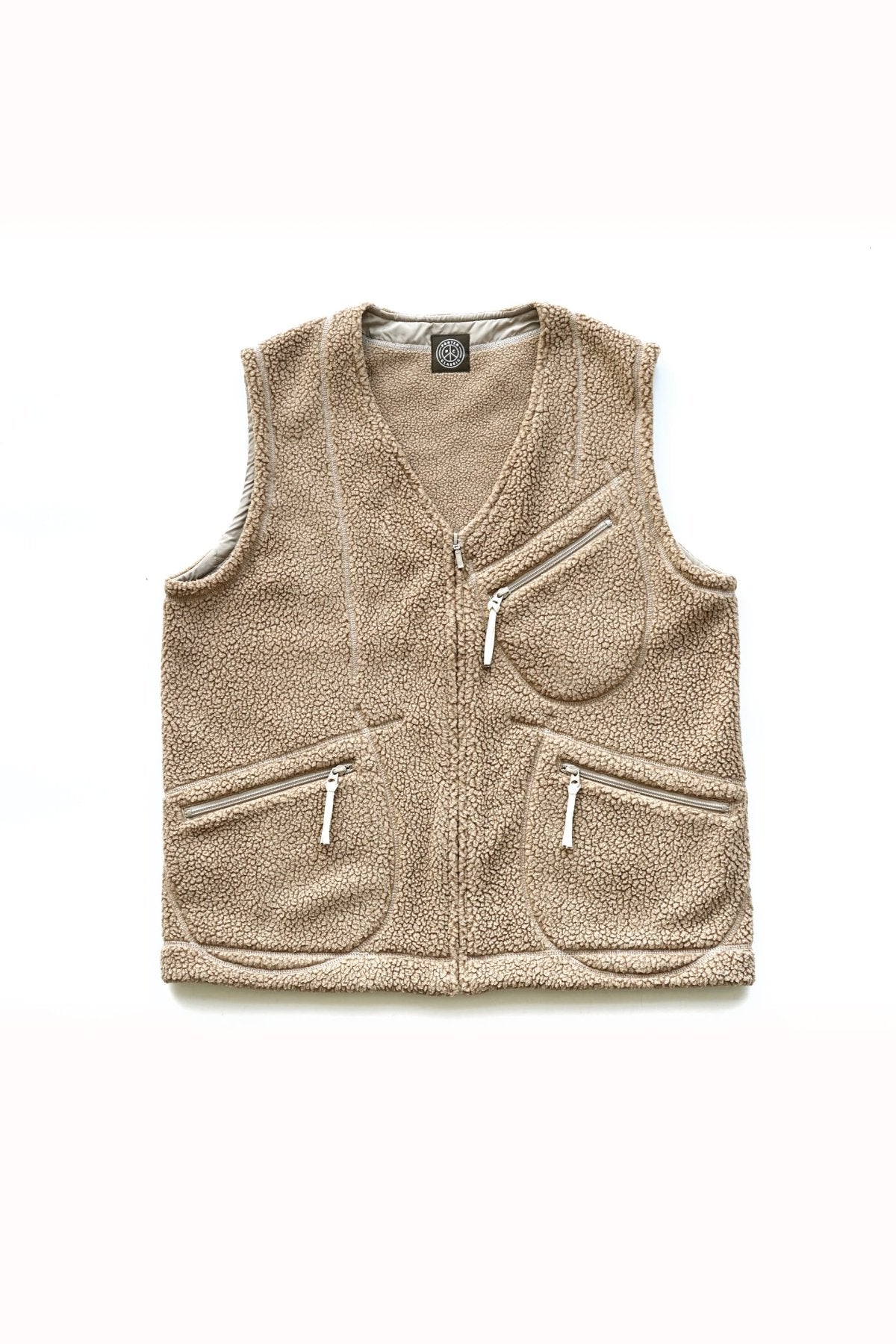 Porter Classic - FLEECE ZIP VEST (POLARTEC) - CAMEL