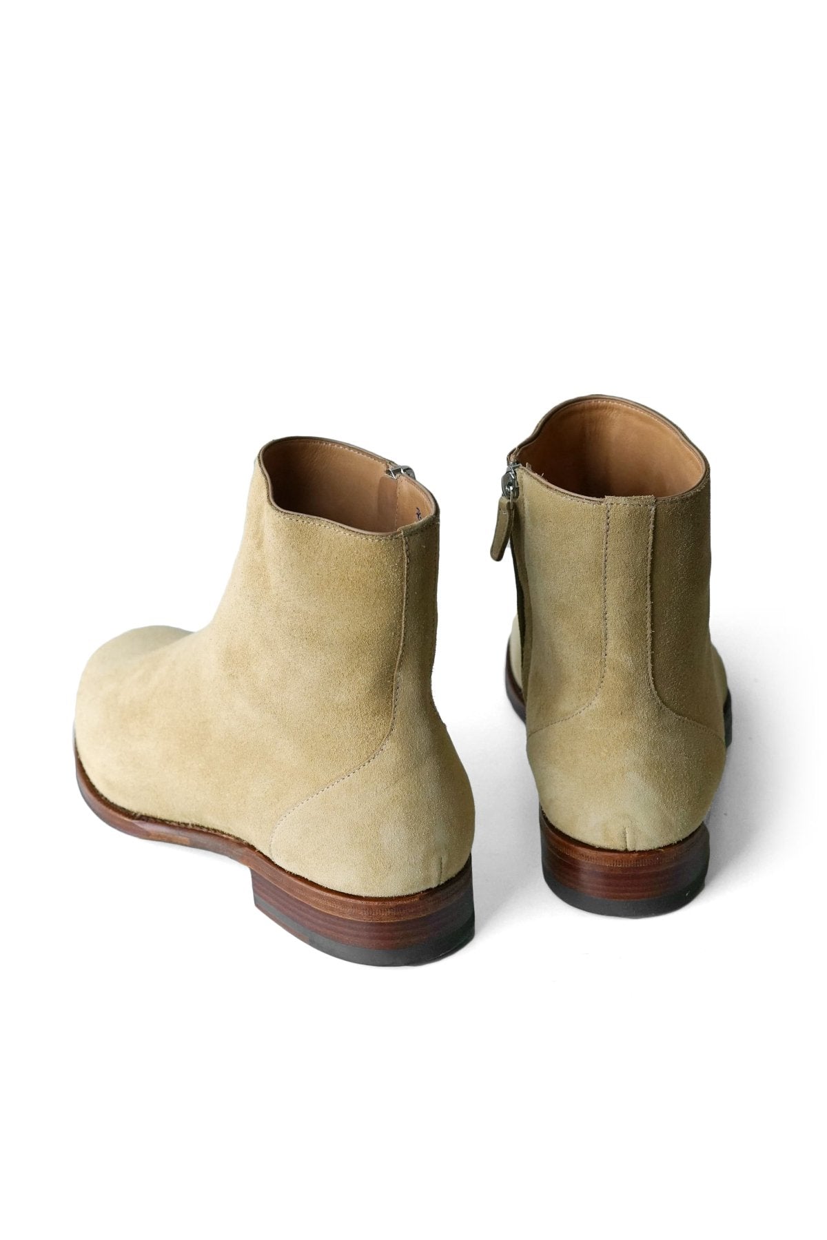 F.LLI Giacometti - FG598 - ZIP UP BOOTS - VELVINA BEIGE