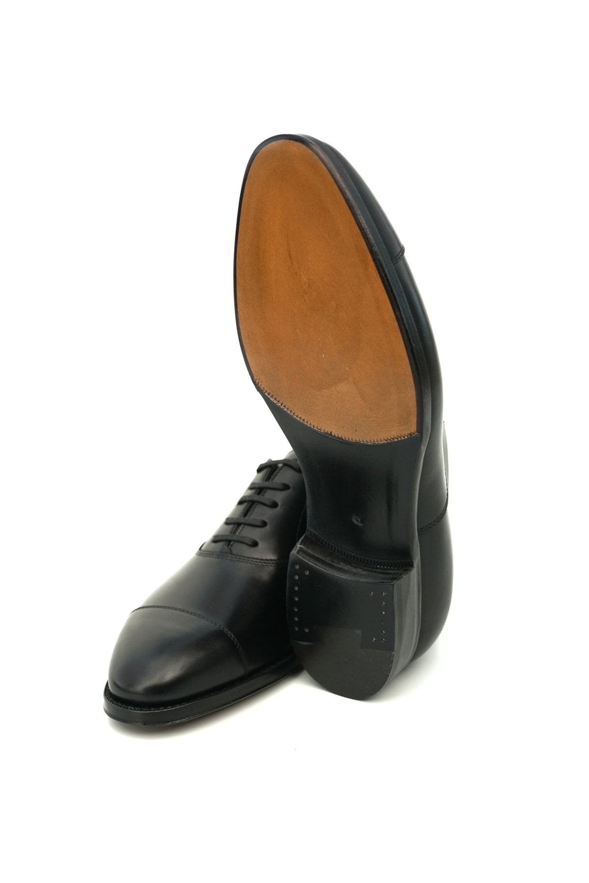 F.LLI Giacometti - FG602 - CAP TOE SHOES  - VIT.ANILOU NERO