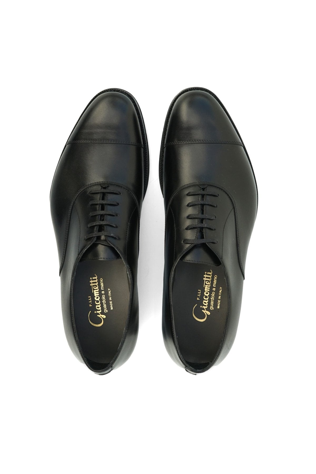 F.LLI Giacometti - FG602 - CAP TOE SHOES  - VIT.ANILOU NERO