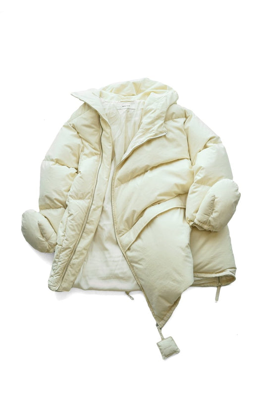 WRYHT - ASYMMETRY FRONT DOWN JACKET - NATURAL