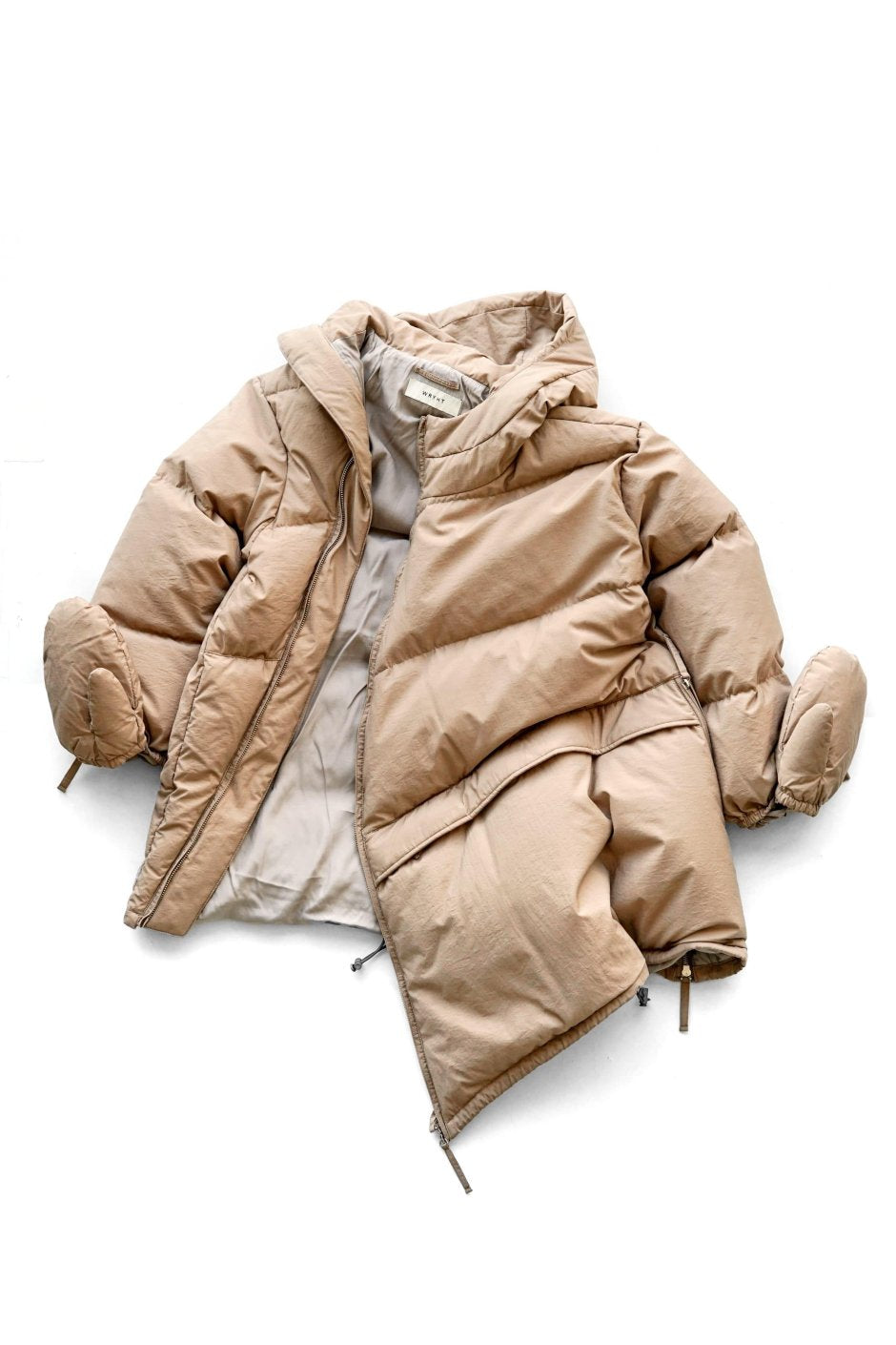 WRYHT - ASYMMETRY FRONT DOWN JACKET - DUNE