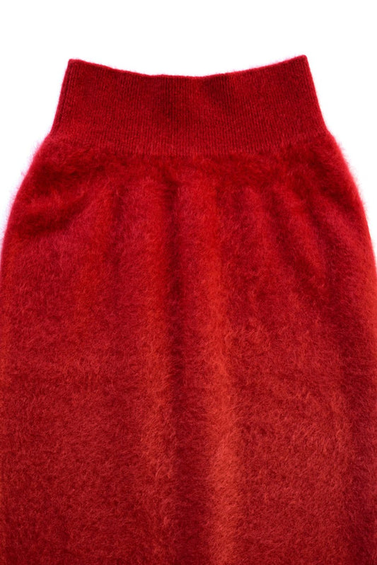 humoresque - CASHMERE FUR SKIRT - BURGUNDY