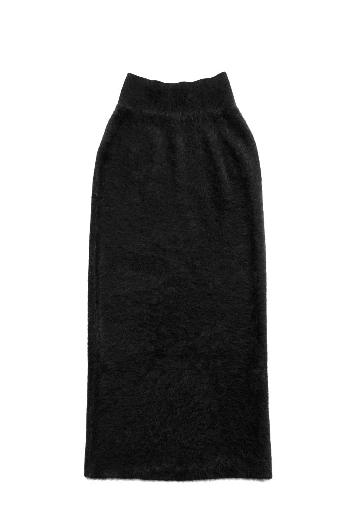 humoresque - CASHMERE FUR SKIRT - BLACK