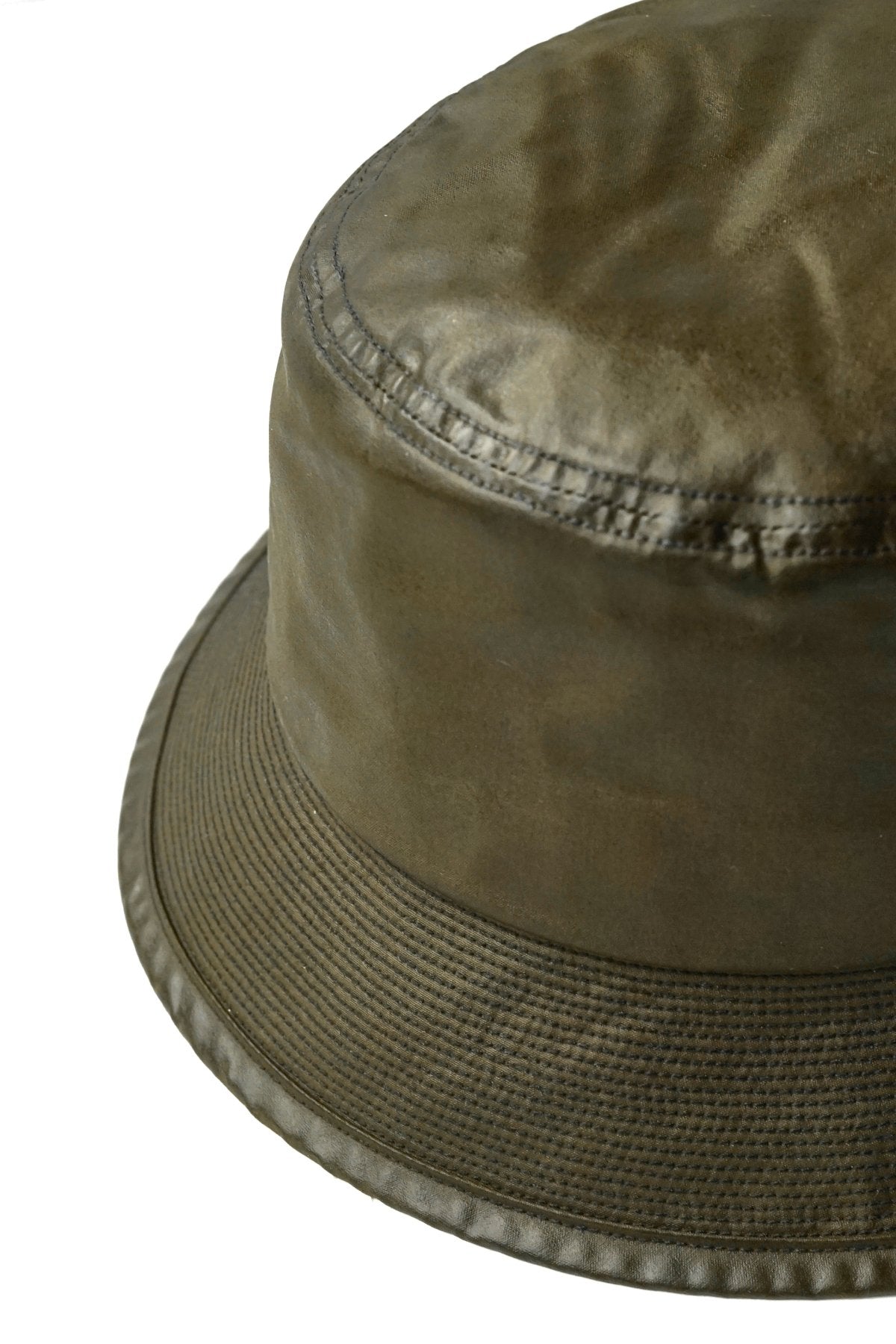 OLD JOE - ★★★ PATINA OILED CLOTH BUCKET HAT - MOSS