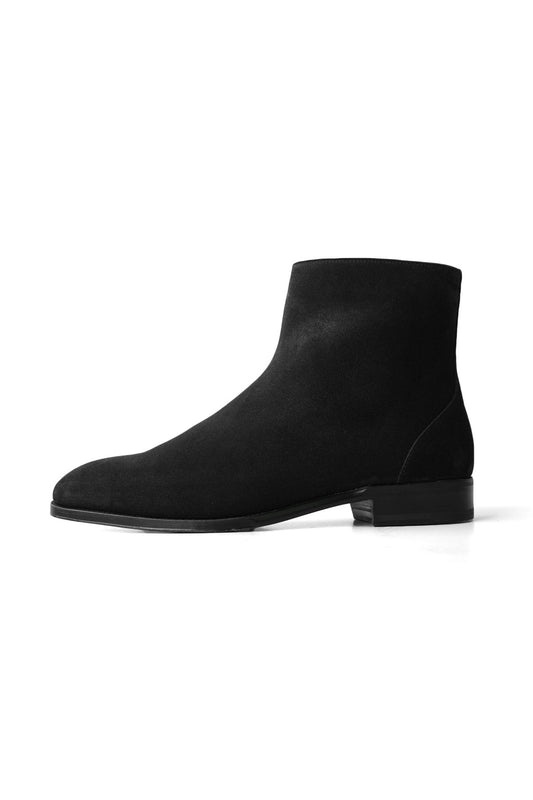 F.LLI Giacometti - FG598 - ZIP UP BOOTS - VELVINA NERO